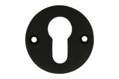 Cilinderslotrozet Ø 50mm gietijzer zwart poedercoat