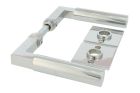 Deurklink "Bauhaus" stel chrome