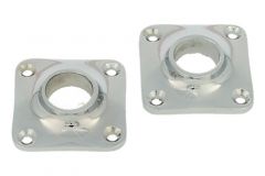 Stel rozetten chrome Øgat 15mm