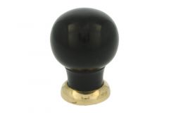 Kastknop bakeliet met ongelakt messing 39mm H48mm
