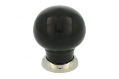 Kastknop bakeliet met messing vernikkeld 39mm H48mm