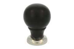 Kastknop ebbenhout met messing vernikkeld 25mm H39mm