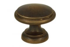 Kastknop messing verouderd groot Ø 30mm H26mm