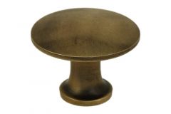 Knop messing verouderd klein Ø 23mm H16mm