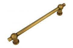 Keukengreep "Chemin de fer" messing verouderd 160mm