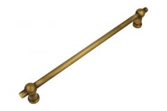 Keukengreep "Chemin de fer" messing verouderd 240mm