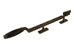 Raamuitzetter (1929) messing verouderd ebbenhout 315mm