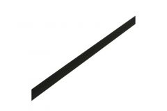 Extra stang half rond messing zwart