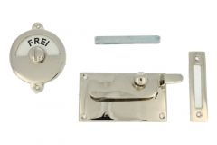 Frei-Besetzt toiletslot 92×52mm messing vernikkeld