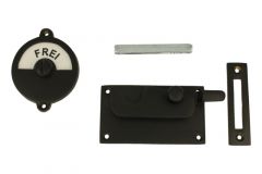 Frei-Besetzt toiletslot 92×52mm zwart poedercoat