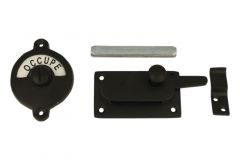 Libre-Occupé slot 70×39mm zwart poedercoat