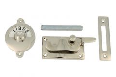 Libre-Occupé toiletslot 70×39mm messing vernikkeld