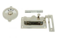 Vrij-bezet slot messing vernikkeld 92x52mm