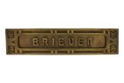 Brievenbus "BRIEVEN" messing verouderd
