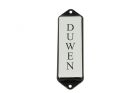 Geëmailleerd deurbordje "Duwen" langwerpig 100x30mm
