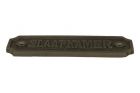 IJzer deurplaatje "Slaapkamer" rechthoekig 115x36mm