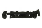 Deurschuif klein zwart poedercoat gietijzer 130x42mm(LxB)