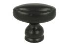 Knop gietijzer zwart gepoedercoat 38x24mm H33mm