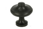 Knop gietijzer zwart klein Ø 23mm H24mm