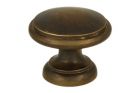 Kastknop messing verouderd groot Ø 30mm H26mm