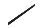 Extra stang half rond messing zwart