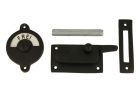 Frei-Besetzt toiletslot 70×39mm zwart poedercoat