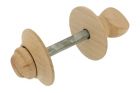 Toiletstift hout beuken t.b.v. wc slot stiftmaat 8mm