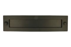 Brievenbus messing zwart poedercoat