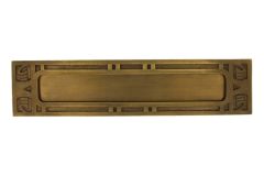 Brievenbus messing verouderd