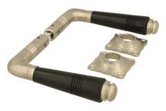 Deurklink matnikkel ebbenhout stel (1908)