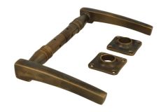 Deurklink messing verouderd stel (1895)