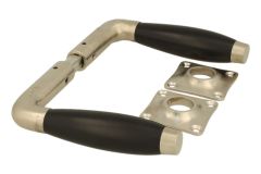 Deurklink matnikkel ebbenhout stel (1932)