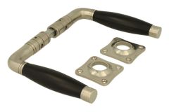 Deurklink (1926) matnikkel ebbenhout stel