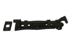 Deurschuif groot zwart poedercoat gietijzer 190x49mm(LxB)