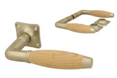 Deurklink matnikkel beuken stel (1930)