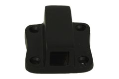 Geleider deurespagnolet messing zwart