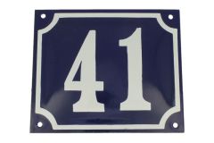 Huisnummer geëmailleerd 18 cm-15 cm