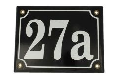 Huisnummer geëmailleerd op maat