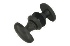 Krukstel hout beuken zwart model ei incl. rozetten