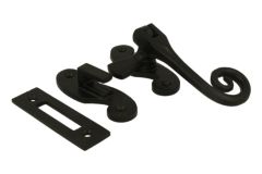 Raamboompje zwart gietijzer krul 125× 45mm