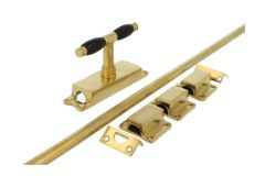 Krukespagnolet raam ongelakt messing ebbenhout (1926)