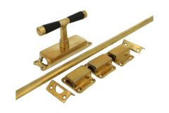 Krukespagnolet raam ongelakt messing ebbenhout (1918)