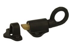 Raamknip zwart gietijzer poedercoat opdek