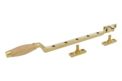 Raamuitzetter (1930) ongelakt messing beukenhout