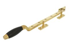 Raamuitzetter (1932)ongelakt messing ebbenhout 315mm