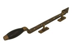 Raamuitzetter (1932) messing verouderd ebbenhout 315mm