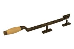 Raamuitzetter (1930) messing verouderd beukenhout