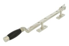 Raamuitzetter (1926) messing vernikkeld ebbenhout 300mm