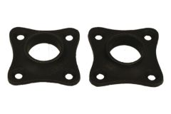 Stel rozetten gietijzer Øgat 17mm