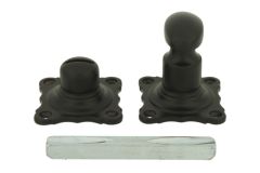 Toiletstift (1890) messing zwart poedercoat t.b.v. wc slot